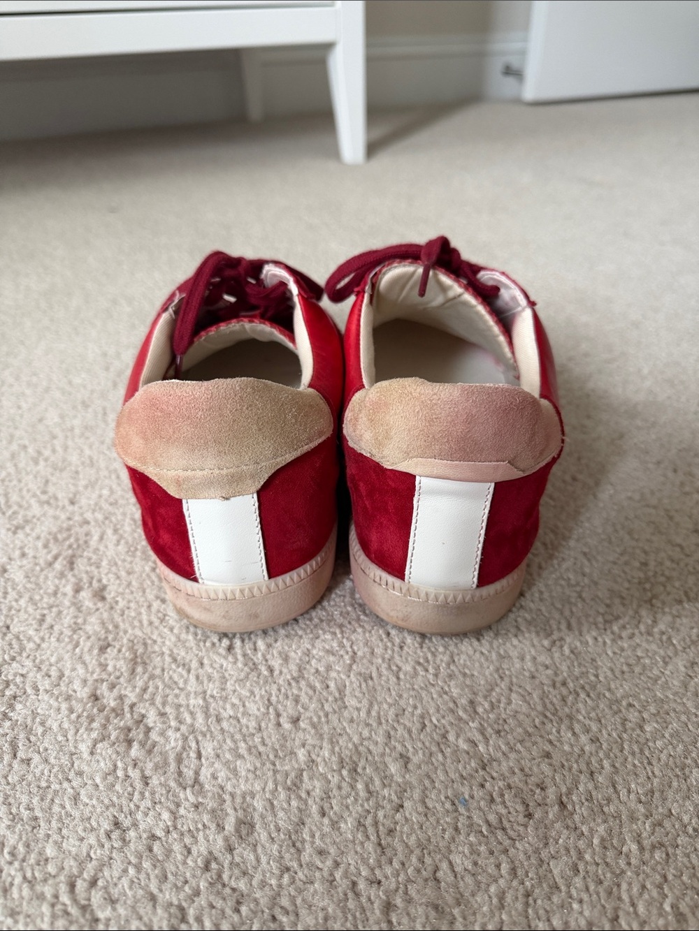 Dolce Vita Red and White Women's Sneakers - Picture 3 of 6